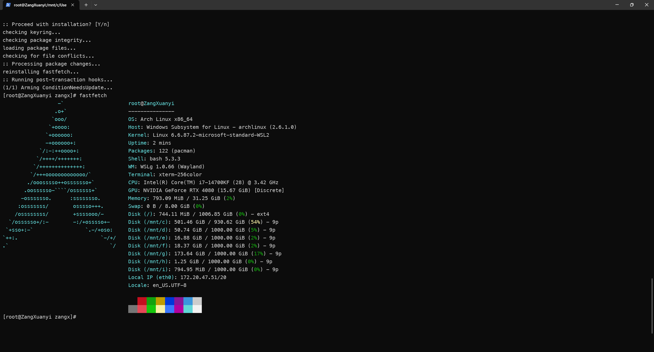 wsl-arch